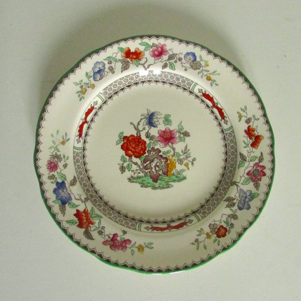 Vintage 7.5" salad plate, Chinese Rose design, Copeland Spode (Lot 4)